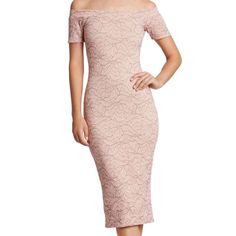 Dress The Population Jemma Lace Off The Shoulder Midi Dress Pink Nude Questions? Leave A Comment Below! Fitted Lace Off-shoulder Midi Dress, Off The Shoulder Midi Dress, Midi Dress Pink, Dress The Population, Pink Midi Dress, Dress Pink, Lace Dress, Off The Shoulder, Colorful Dresses