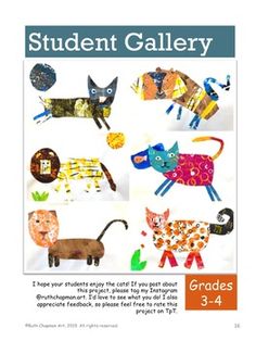 the front cover of student gallery grade 3 - 4