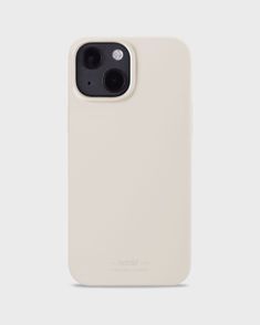 the back of an iphone 11 pro phone case in white, against a gray background