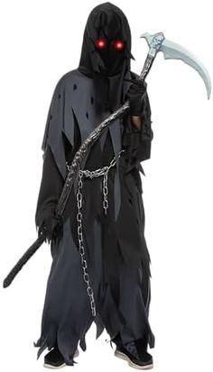 $38.99

Product details
Fabric typePolyester
Care instructionsHand Wash Only
About this item
BOYS GRIM REAPER COSTUME. Our Boy Reaper Costume Includes 1 cape with hood, 1 plastic Chain, 1 pair of black gloves, 1 toy Scythe, 1 Pair of lighted glasses
GRIM REAPER COSTUME KIDS. This Reaper Costume for Boys features a Scary grim reaper costume, spooky sleeves. Super Durable Higher Quality that is made 100% Polyester that is made to last many holidays.