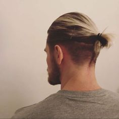 Mens Long Hair Undercut, Undercut Ponytail, Guy Haircuts Long, Long Hair On Top