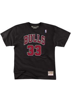 Show support for your favorite player in this Chicago Bulls Black Reload Name And Number Scottie Pippen Short Sleeve Player Tee! This Player T Shirt features a screen printed player name and number, so everyone will know you cheer for Chicago, Scottie Pippen! This is the perfect Bulls Player Tee for wearing from every day to game day. Go Bulls! Lightweight material, Crew neckline, Screen printed team name and player number, Unisex, Officially Licensed, Fit: True to Size, 100% COTTON, Machine Was Scottie Pippen, Chicago Bulls, Team Names, Chicago, T Shirt, How To Wear, Black