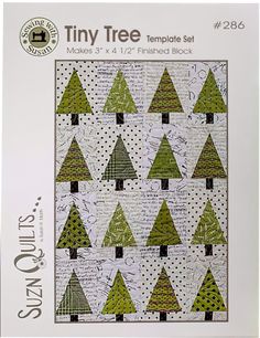 the tiny tree quilt kit is in its box