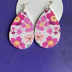 Wood Teardrop Earrings-Shop-Womens-Boutique-Clothing Wood Teardrop Earrings, Painted Earrings, Bamboo Fabric, Eco Friendly Fabric, Love To Shop, All That Glitters, Your Outfit, Women Clothing Boutique, Shop Womens