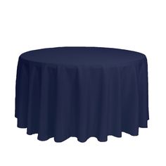 120 inch Polyester Round Tablecloth Navy Blue 60 Inch Round Table, Round Tablecloths, Wedding Tablecloths, Round Tables, Tablecloth Sizes, Free Fabric Swatches, Blue Table, Wedding Linens, Black Table