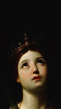 a painting of a woman with a crown on her head