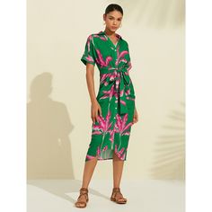 Season:Summer; Sleeve Length:Short Sleeve; Dress Length:Midi; Gender:Women's; Style:Pattern Dress; Occasion:Summer Dress; Dresses Type:Print Dress,Midi Dress; Pattern:Plants; Design:Shirred; Neckline:V Neck; Listing Date:04/03/2024; Bust:; Length:; Sleeve:; Waist:; Fit US Size:; Fit UK Size:; Dress Length Type:Midi Dress; Fit FR Size:; Fit DE Size:; Looseness:Regular Fit; Inclusion:Adjustable Waistband Spring Business Casual, Printed Casual Dresses, Dress Occasion, Dress 2024, Casual Weekend, Pattern Dress, Green Midi Dress, Adjustable Waistband, Casual Spring