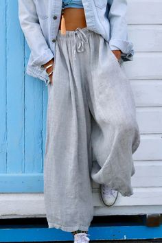 Ocean Fashion, Dress Cake, Casual Wide Leg Pants, Vintage Floral Dress, Comfy Dresses, Linen Set, Midi Dress Sleeveless, Casual Denim, Pure Linen