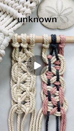 Macrame Techniques, Handfasting Cords, Macrame Knots Tutorial, Macrame Knot, Macrame Ideas, Macrame Knots, Macrame Tutorial