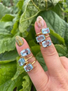 24k gold overlay Blue Topaz 7x9mm size 7 Luxury Gold Topaz Ring With Gemstone Accents, Prong Ring, Gold Overlay, Jewelry Repair, Blue Topaz, Quartz Crystal, Citrine, Tourmaline, Garnet