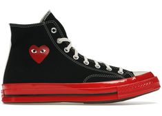 Converse Comme Des Garcons, Comme Des Garcons Black, Converse Style, Comme Des Garcons Play, Hot Sneakers, Unisex Shoes, Converse Chuck Taylor All Star, Shoe Lover, Jordan Retro