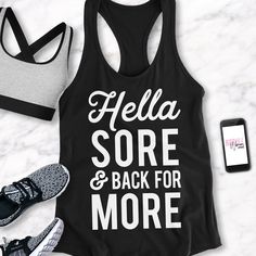 Sore Back, Funny Workout Shirts, Kickboxing Workout, Cute Shirt Designs, Women's Workout