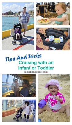 an infant in a stroller with the title tips and tricks cribing with an infant or toddler