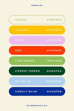 the color chart for different colors and font on this poster is an excellent way to describe what