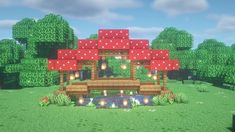 Fairy Cottages, Fairy Bridge, Minecraft Garden, Cottagecore Minecraft, Minecraft Cottage, Easy Minecraft Houses, Cool Minecraft Creations