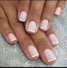 Neutral French Manicure, French Manicure Short Nails, French Manicure Gel Nails, Nail Boutique, Gel Nails French, Gel French Manicure, Short Gel Nails, French Manicure Nails