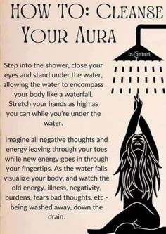 Cleanse Your Aura, Spiritual Psychology, Bad Thoughts, Healing Affirmations, Witchcraft Spell Books, Spiritual Cleansing, Herbal Magic, Energy Cleanse