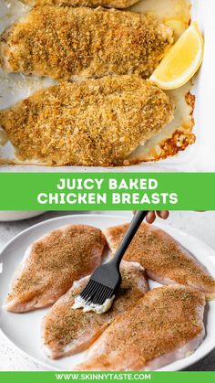 Juicy Oven Baked Chicken Breast, Healthy Baked Chicken Breast, Juicy Oven Baked Chicken, Brine Chicken Breast, Oven Baked Chicken Breast, Baked Chicken Breasts, Juicy Baked Chicken, Healthy Baked Chicken, Quick Lunch Recipes