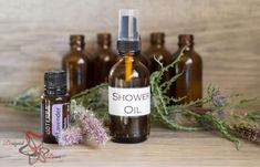 DIY – After Shower Body Oil! Massage Oils Recipe, Doterra Lavender, Body Oil Spray, Diy Body Care, Diy Shower, Body Shower