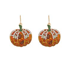 PRICES MAY VARY. Embrace the Spooky Spirit with Halloween Pumpkin Earrings: Get ready to enchant and delight this Halloween with these captivating pumpkin earrings. Crafted from high-quality materials, each earring features an intricately designed pumpkin adorned with festive details. Whether you're attending a costume party or simply want to add a touch of spooky charm to your everyday look, these earrings are sure to turn heads and spread Halloween cheer. Durable Construction for Lasting Hallo Ghost Skull, Last Halloween, Pumpkin Ghost, Pumpkin Earrings, Party Earrings, Skull Earrings, Halloween Earrings, Halloween Jewelry, Halloween Skull