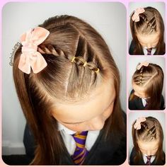 Mairi on Instagram: "* I am not happy with this tutorial but I know she won't let me do the same style again and quite a few of yous asked me to still post it…" Up Hair Dos, Toddler Hairstyles Girl Fine Hair, Hair Styels, Half Up Half Down Hair