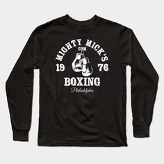 Mighty Micks Boxing Gym -- Choose from our vast selection of Long Sleeve T-Shirts to match with your favorite design to make the perfect custom graphic Long Sleeve T-shirt. Pick your favorite: Classic or Premium. Customize your color! For men and women. Sporty Graphic Print T-shirt For Boxing, Crew Neck Graphic Print T-shirt For Boxing, Boxing Gym, Graphic Long Sleeve, Long Sleeve T Shirts, Boxing, Long Sleeve T Shirt, Long Sleeve Tshirt, Gym