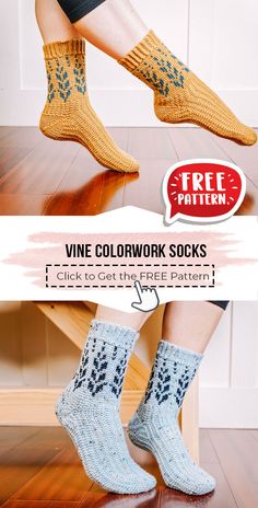 a woman's legs wearing socks with designs on them and the words free pattern below