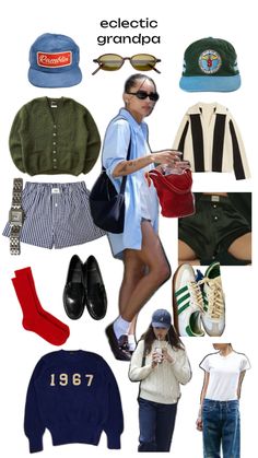 Grandpa Fashion, Vacation Fits, Outfits And Accessories, Grandpa Style, Mood Clothes, City Boy, Looks Street Style, Mode Inspo, Looks Chic