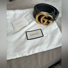 Women’s Authentic Gucci Belt 85cm . Note Signs Of Wear On Buckle Gucci Accessories, Gucci Black, Gucci Belt, Belts, Buckle, Women Accessories, Gucci, Signs, Women Shopping