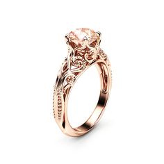 a rose gold engagement ring set with an oval morgan morgan morgan morgan morgan morgan morgan morgan morgan