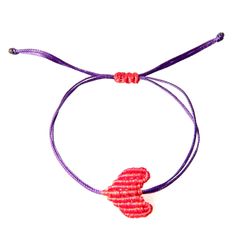 Heart Bracelet, image Handmade Nylon Thread Bracelets For Friendship, Handmade Adjustable Nylon Thread Bracelets, Handmade Adjustable Nylon Thread Bracelet, Heart-shaped Friendship Bracelets With Sliding Knot For Valentine's Day, Handmade Nylon Thread Friendship Bracelets, Adjustable Heart Bracelet With Sliding Knot, Handmade Adjustable Friendship Bracelets In Nylon, Valentine's Day Heart Friendship Bracelets With Adjustable Cord, Adjustable Heart Friendship Bracelets With Heart Charm