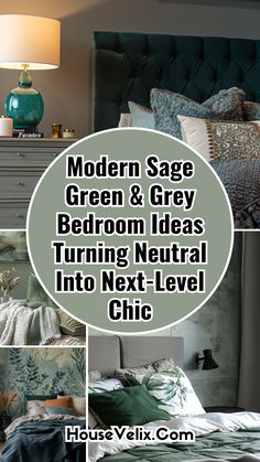 modern sage green and grey bedroom ideas turning neutral into next - level chic cover