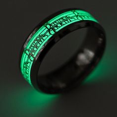 Defense Of The Ancients Dota Ring. Unisex Glow In The Dark Band Ring. It Is Made Of Titanium Steel So It Is Hypoallergenic And Won’t Tarnish Or Turn Your Finger Green. Size 11 Green Luminous Round Jewelry, Defense Of The Ancients, Dark Rings, Mens Accessories Jewelry, Mens Green, Band Ring, In The Dark, Glow In The Dark, Defense