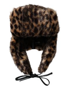 Dolce & Gabbana Multicolor Leopard Fur Trapper Women Hat Ushanka Hat Aesthetic, Hat Model, Fur Trapper, Fur Trapper Hat, Hat Aesthetic, Trapper Hat, Women Hat, Trapper Hats, Chic Leather