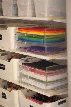 the drawers are full of files and folders