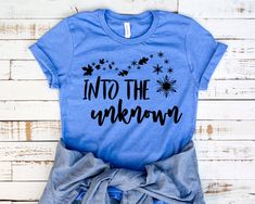 Into the unknown shirt, Frozen 2 shirt for women, Frozen birthday shirt, Elsa shirt, Frozen Disney shirt, unisex fit, 2T -3X Sizes Frozen Birthday Shirt, Disney Craft, Disney Swag, Surprise Vacation, Frozen Shirts, Disney Apparel, Birthday Clothes, Cricket Projects, Cute Disney Outfits