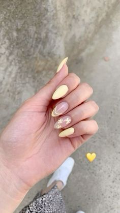 Nail Flower, Yellow Nail, Matte Nails Design, Nails 2024, Yellow Nails, Nails Inspo, Matte Nails, Flower Nails, Nails Design