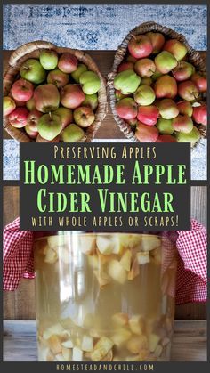 an image of homemade apple cider vinegar