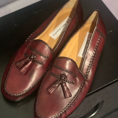 Sandro Moscoloni Brown Leather Loafers Size 9.5 New Without Tags Brown Leather Loafers, Leather Loafers, Slip Ons, Loafer Shoes, Brown Leather, Men's Shoes, Loafers, Slip On, Man Shop