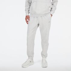 A classic  comfortable jogger that's just right for everyday wear. Casual Gray Sweat-resistant Bottoms, Casual Athletic Fit Joggers With Elastic Waistband, Basic Comfortable Joggers For Jogging, Basic Joggers With Comfort Waistband, Casual Sweats For Jogging During Sports Season, Casual Relaxed Fit Sweats In Athletic Heather, Casual Athletic Heather Sweats With Relaxed Fit, Casual Joggers With Elastic Waistband For Sports, Basic Sports Joggers Relaxed Fit