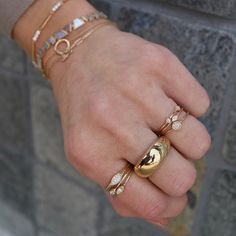 Stack up these Zoe Chicco rings for a look that rocks Jewelry Gift Guide, Diamond Signet Ring, Zoe Chicco, Fine Gold Jewelry, Diamond Eyes, Jewelry Post, Meaningful Jewelry, Jewelry Lookbook, Stacked Jewelry