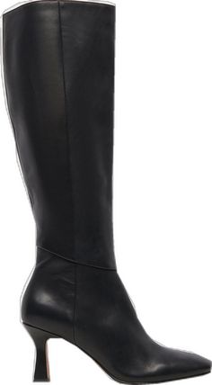 Chic Leather Mid-calf Boots, Chic Tall Leather Mid-calf Boots, Sleek Black Tall Knee-high Boots, Sleek Knee-high Faux Leather Boots, Wide Calf Platform Boots For Work, Tall Wide Calf Platform Boots For Work, Sleek Leather Knee-high Boots For Night Out, Wide Calf Knee-high Calf Leather Boots For Office, Wide Calf Calf Leather Knee-high Boots For Office