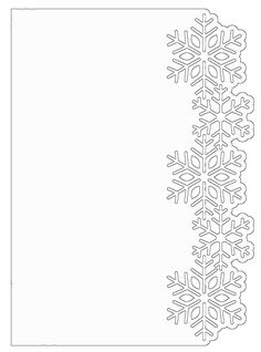 a paper with snowflakes on it