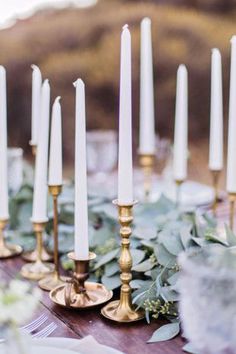 an instagram page with candles and greenery