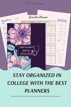 College Planner 	•	Back to School Planner 	•	Productivity Tools 	•	Academic Planner 	•	Time Management for Students 	•	Student Organization 	•	Study Schedule Planner 	•	Weekly Study Planner 	•	Goal Setting Planner 	•	College Life Essentials Planners For College Students, College Success, Perfect Planner, College Planner, Best Planners