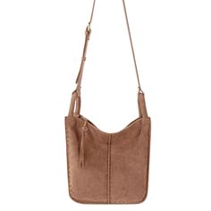 The Sak Los Feliz Crossbody  - |Suede - Tobacco Suede| Slouchy Style, The Sak, Daily Essentials, Leather Crossbody, Soft Leather, Crossbody Bag, Adjustable Straps, Coffee, Leather