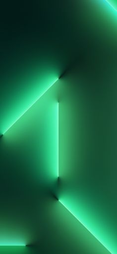 an abstract green background with lines and shapes that appear to have been made from neon lights