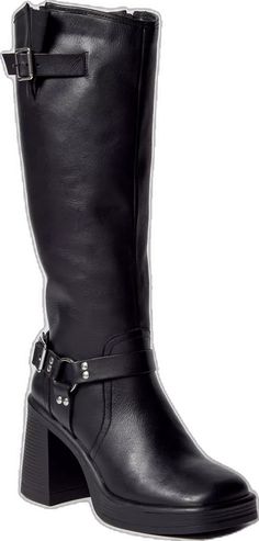 Motorcycle Boots, Moto Boots, Black Fits, And Sign, Leather Top, Soft Leather, Steve Madden, Block Heels, Urban Outfitters