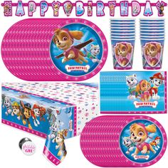 PRICES MAY VARY. Join Skye and Everest in throwing your child a fun birthday party they will always remember! The Sky & Everest Paw Patrol Birthday Party Supplies kit contains everything you need for easy, fast setup and takedown. This party pack includes more than just disposable dinnerware--it also has festive decorations perfect for tying the room together, and a Birthday Girl button for the guest of honor. Total Pieces -- This set includes enough Paw Patrol themed supplies to host a party of Girl Paw Patrol Party, Skye Paw Patrol Party, Skye And Everest, Paw Patrol Party Supplies, Sky Paw Patrol, Paw Patrol Cupcakes, Paw Party, Paw Patrol Girl, Skye Paw