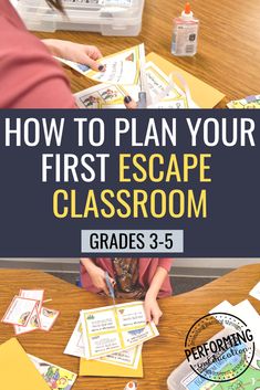 the first escape classroom with text overlaying how to plan your first escape classroom